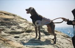 Nikcorp Topla zimska jakna za pse, prsluk od flisa za velike pasmine, vodootporna i vjetrootporna s reflektirajućim elementima, siva 3XL