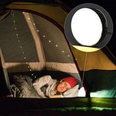 Nikcorp Solarna LED vrtna girlanda svjetiljka s USB-C punjenjem, 4000 mAh baterija, vodootporna IP44, 5 metara, crna