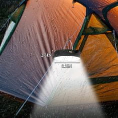 Nikcorp Solarna LED vrtna girlanda svjetiljka s USB-C punjenjem, 4000 mAh baterija, vodootporna IP44, 5 metara, crna