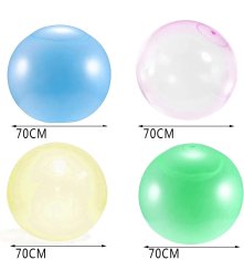 Nikcorp Velike lopte na napuhavanje za igru, set 4 kom, izdržljivi TPR materijal za zabavu na otvorenom, šarene, 70 cm
