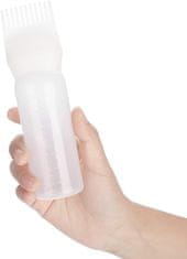 Nikcorp Bočica s aplikatorom za ulje za kosu, 2 kom, za jednostavno bojanje i njegu, s češljem i skalom, 160 ml, bijela