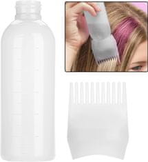 Nikcorp Bočica s aplikatorom za ulje za kosu, 2 kom, za jednostavno bojanje i njegu, s češljem i skalom, 160 ml, bijela