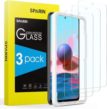 Nikcorp Kaljeno staklo za Xiaomi Redmi Note 10/10S, 9H zaštita ekrana, 3 komada, ultra tanko, visoka prozirnost i osjetljivost