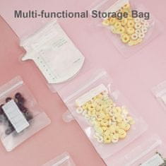 Nikcorp Vrećice za pohranu majčinog mlijeka, 30 kom, za sigurno skladištenje i zamrzavanje, bez BPA, dvostruki zatvarač, 200 ml