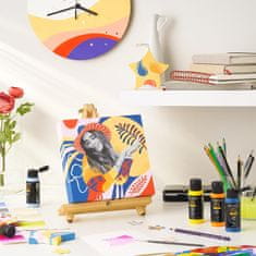 Nikcorp Akrilna boja za slikanje i hobby, brzo sušenje, mat završetak, za platno, drvo, staklo, ljubičasta 118 ml