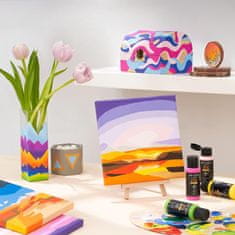 Nikcorp Akrilna boja za slikanje i hobby, brzo sušenje, mat završetak, za platno, drvo, staklo, ljubičasta 118 ml