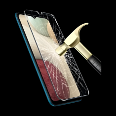 Nikcorp Kaljeno staklo za Samsung Galaxy A12, 3 komada + 3x zaštita za kameru, 9H tvrdoća, ultra tanko, prozirno