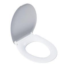 Nikcorp WC daska sporo spuštajuća univerzalna, antibakterijski Duroplast, Click & Clean sustav za lako čišćenje, tiha, bijela