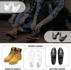 Nikcorp Set kalupa za cipele protiv gužvanja, 4 para, podesivi TPE umetci za tenisice, prozračni, crni i bijeli, vel. 40 EU-46 EU