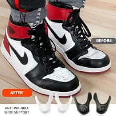 Nikcorp Set kalupa za cipele protiv gužvanja, 4 para, podesivi TPE umetci za tenisice, prozračni, crni i bijeli, vel. 40 EU-46 EU