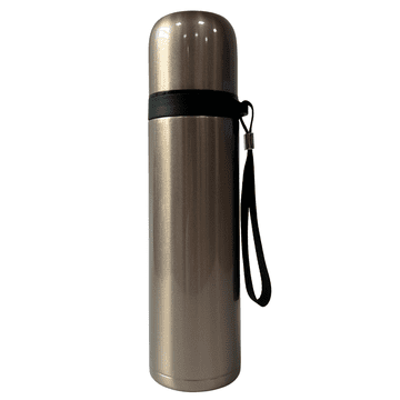 Nikcorp Termos boca za piće, nepropusna, od nehrđajućeg čelika, s dvostrukom stijenkom za tople i hladne napitke, zlatna, 500 ml