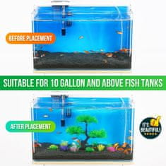 Nikcorp Umjetne biljke za akvarij set 10 kom, realistična dekoracija, sigurno za ribe, stabilna baza, zelena boja