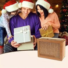 Nikcorp Drvena kasica prasica za štednju s ciljevima, višekratna retro kutija za novac za djecu i odrasle, prirodna boja drva