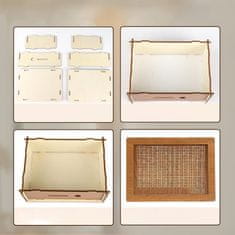 Nikcorp Drvena kasica prasica za štednju s ciljevima, višekratna retro kutija za novac za djecu i odrasle, prirodna boja drva