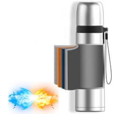 Nikcorp Termos boca za piće, nepropusna, od nehrđajućeg čelika, s dvostrukom stijenkom za tople i hladne napitke, zlatna, 500 ml