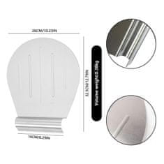 Nikcorp Lopata za pizzu od nehrđajućeg čelika za pećnicu, višenamjenska podloga za tijesto, kruh i kolače, s ručkom, srebrna 34x28 cm