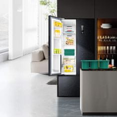 Nikcorp Silikonski kalup za led za Stanley čaše, 3 veličine, sporo otapanje, s poklopcem za svježinu, za sok, kavu, koktele, zeleni