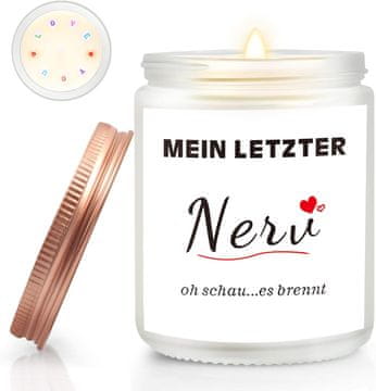 Nikcorp Mirisna svijeća od lavande za opuštanje i miran san, prirodni sojin vosak, dugotrajno gorenje do 50h, 200g