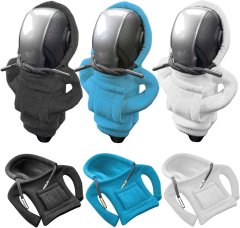 Nikcorp Navlaka za mjenjač u obliku majice s kapuljačom, set 3 kom, zaštita od prašine i ogrebotina, univerzalna, crna/plava/bijela