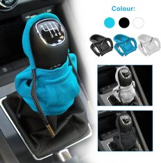 Nikcorp Navlaka za mjenjač u obliku majice s kapuljačom, set 3 kom, zaštita od prašine i ogrebotina, univerzalna, crna/plava/bijela