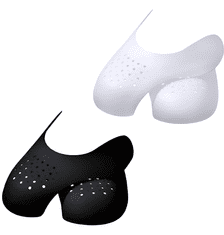 Nikcorp Ulošci za cipele protiv gužvanja, štitnici za tenisice i obuću, podesiva veličina 34 EU-48 EU, 2 kom, crni/bijeli