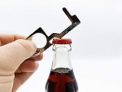 Nikcorp Higijenska višenamjenska kuka za beskontaktno otvaranje vrata i pritiskanje gumba, privjesak za ključeve s otvaračem za boce, Srebrna