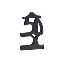 Nikcorp Beskontaktni otvarač za vrata, higijenski privjesak za ključeve, set 2 kom, višenamjenski za otvaranje i pritiskanje, crni