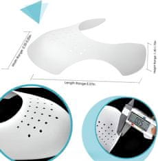 Nikcorp Ulošci za cipele protiv gužvanja, štitnici za tenisice i obuću, podesiva veličina 34 EU-48 EU, 2 kom, crni/bijeli