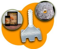 Nikcorp Sustav za niveliranje pločica 100 kom, višekratne kopče za brzo postavljanje podnih i zidnih pločica, fuga 2 mm