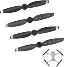 Nikcorp Propeleri za dron Mavic Air 2, tihi rad i noćni let, sklopivi dizajn s punjivim LED svjetlima u 5 boja, 2 para