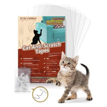 Nikcorp Zaštitna folija za namještaj protiv grebanja mačaka i pasa, 12 kom, samoljepljiva PVC traka, prozirna, 15x30/25x30 cm