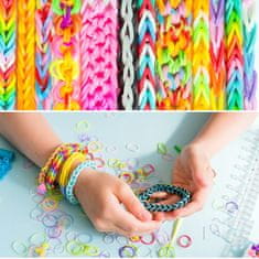 Nikcorp Set gumica za izradu narukvica, kreativni DIY komplet s 2500+ gumica, perlicama, privjescima i priborom u kutiji za pohranu