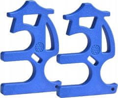 Nikcorp Beskontaktni otvarač vrata, 2 kom, higijenski privjesak za ključeve za otvaranje i pritiskanje gumbova, plavi