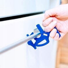 Nikcorp Beskontaktni otvarač vrata, 2 kom, higijenski privjesak za ključeve za otvaranje i pritiskanje gumbova, plavi