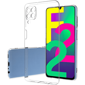 Nikcorp Zaštitna maska za Samsung Galaxy F22, prozirna futrola s protukliznom mat površinom i povišenim rubovima, prozirna