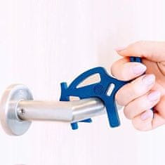 Nikcorp Beskontaktni otvarač vrata, 2 kom, higijenski privjesak za ključeve za otvaranje i pritiskanje gumbova, plavi