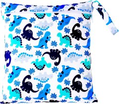 Nikcorp Torbe za pelene, set 3 kom, vodootporne, za mokru i suhu odjeću, višekratne, s patentnim zatvaračem, 28x30cm i 14x18cm