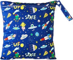 Nikcorp Torbe za pelene, set 3 kom, vodootporne, za mokru i suhu odjeću, višekratne, s patentnim zatvaračem, 28x30cm i 14x18cm