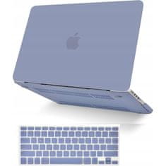 Nikcorp Zaštitna maska za MacBook Pro 14" M1 A2442, tvrdo kućište s poklopcem za tipkovnicu, mat zaštita od ogrebotina, lavanda
