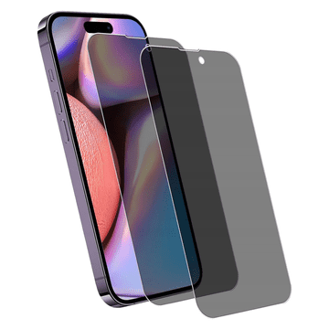 Nikcorp Kaljeno staklo 9H za iPhone 14 Pro, privatizirajuće, 2 komada, anti-spy zaštita ekrana od ogrebotina i udaraca