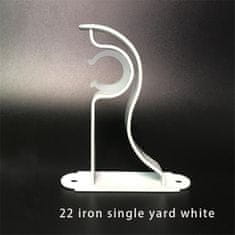 Nikcorp Nosači za karniše 6 komada, metalni zidni držači za zavjese, stabilno pričvršćivanje, za promjer 18-22 mm, bijeli