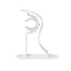 Nikcorp Nosači za karniše 6 komada, metalni zidni držači za zavjese, stabilno pričvršćivanje, za promjer 18-22 mm, bijeli