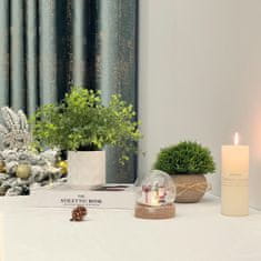 Nikcorp Umjetne biljke u tegli set 4 kom, realističan izgled za dekoraciju interijera, zeleni listovi s efektom mraza