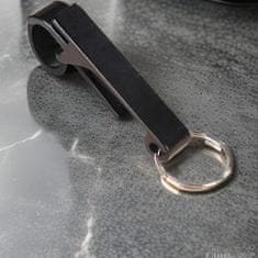 Nikcorp Otvarač za boce univerzalni privjesak za ključeve, lagan i praktičan, izrađen od izdržljivog aluminija, crni