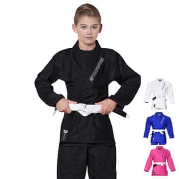 Nikcorp Dječji kimono GI za brazilski jiu-jitsu, izdržljiv i prozračan, otporan na skupljanje za trening i natjecanja, crni C1
