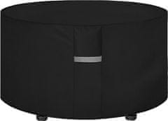 Nikcorp Pokrivač za vrtni namještaj vodootporan, okrugla zaštitna cerada otporna na UV zračenje i vjetar, 600D Oxford tkanina, 300x90 cm