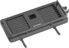 Nikcorp Polica za tuš bez bušenja za šipku 18-25 mm, s 2 kuke i držačem za tuš slušalicu, ABS plastika, tamno siva