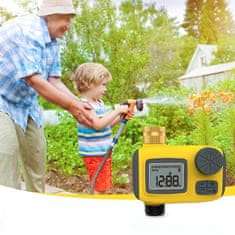 Nikcorp Automatski timer za navodnjavanje vrta, precizno zalijevanje, 3 programa, odgoda zbog kiše, IP55, mjedeni priključak 3/4"