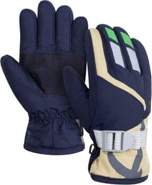 Nikcorp Dječje zimske rukavice za snijeg, tople i vodootporne, protuklizne, za skijanje, sanjkanje, snowboard, za dječake i djevojčice