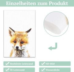 Nikcorp Set 6 ukrasnih postera za dječju sobu, zidna dekoracija sa životinjama, visoka kvaliteta tiska, idealan poklon, 20x30 cm